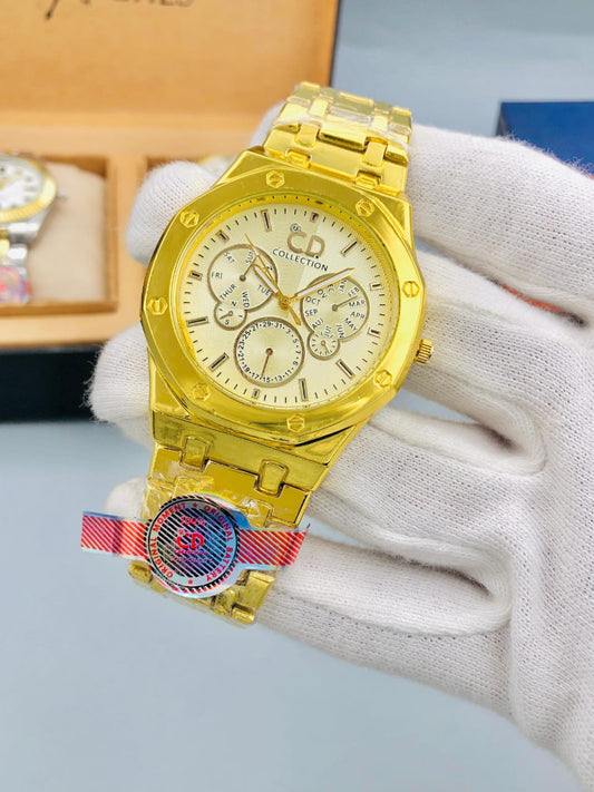 Luxury Chronograph Men’s Wrist Watch – Stainless Steel, Multiple Colors