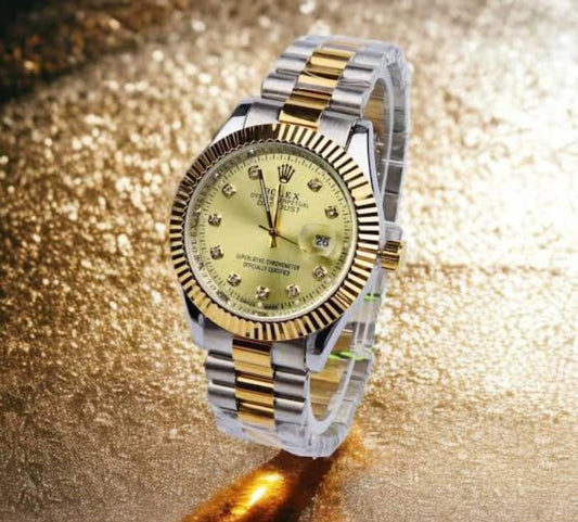 Luxury Rolex-Inspired Day-Date Gents Watch – Premium Stainless Steel