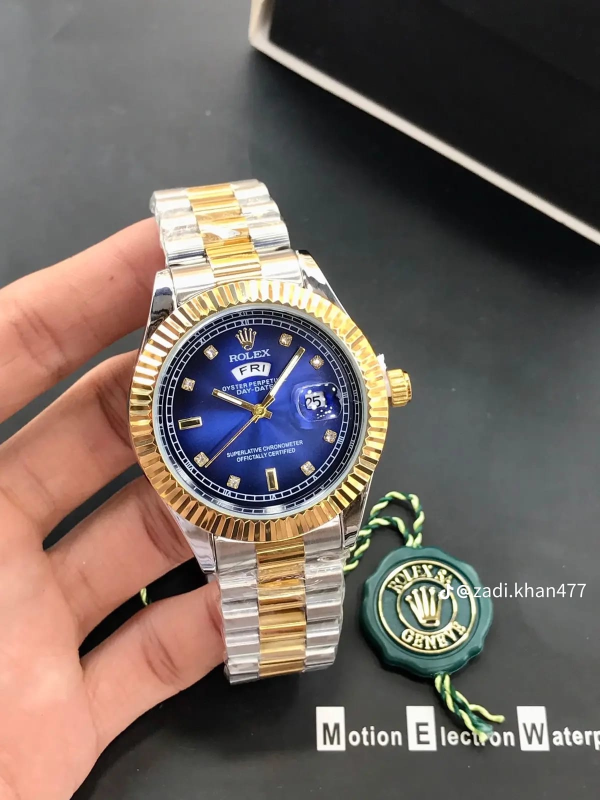 Luxury Rolex-Inspired Day-Date Gents Watch – Premium Stainless Steel