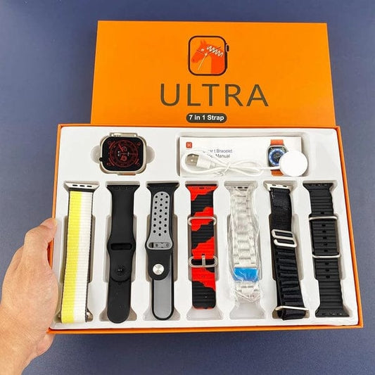 Ultra Smart Watch 7-in-1 Strap Combo Set