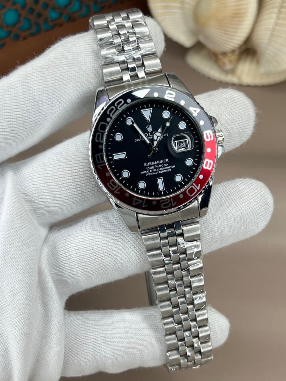 ROLEX SUBMARINER MENS STAINLESS STEEL WATCH
