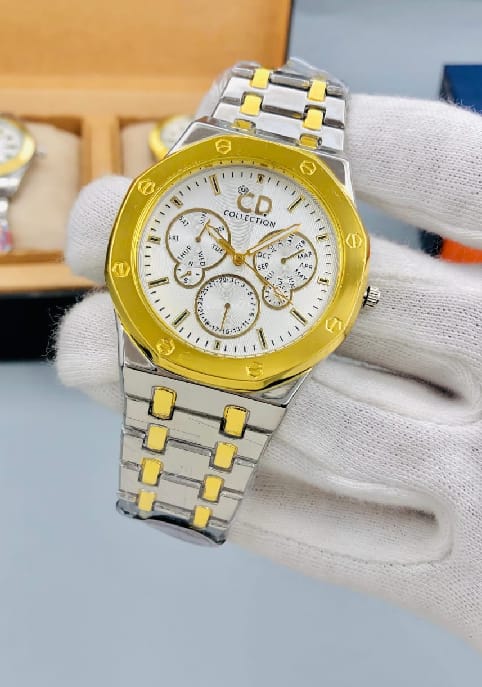 Luxury Chronograph Men’s Wrist Watch – Stainless Steel, Multiple Colors