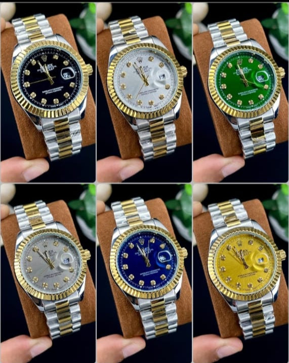 Luxury Rolex-Inspired Day-Date Gents Watch – Premium Stainless Steel