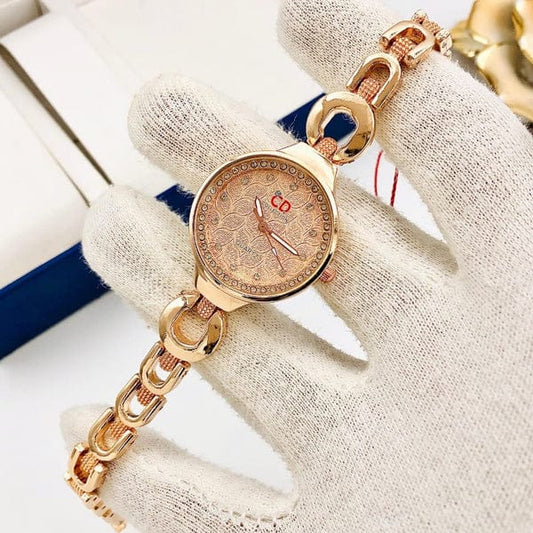 CD Collection Luxury Ladies Bracelet Watch – Elegant Quartz Timepiece
