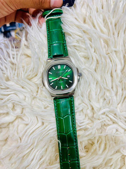 Casirui Luxury Quartz Wrist Watch –  master lock  Leather Strap