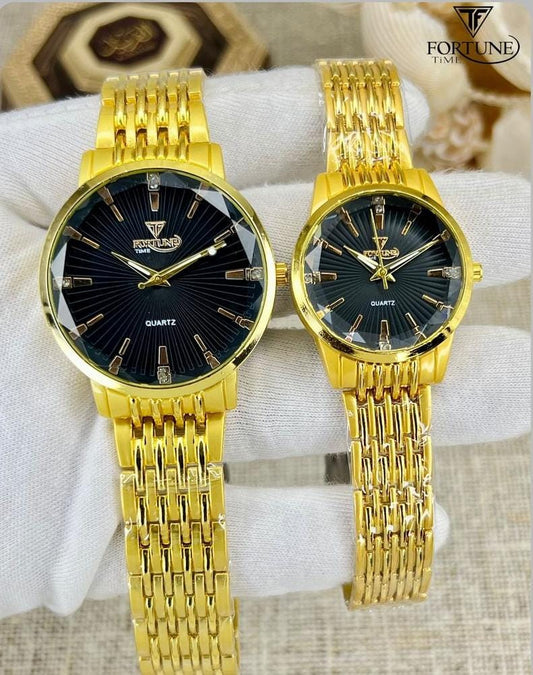 Fortune Time Quartz Couple Watch Set