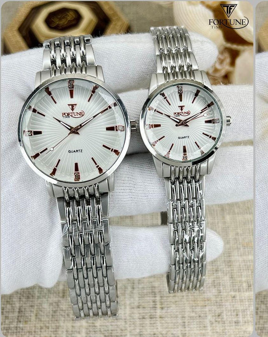 Fortune Time Quartz Couple Watch Set